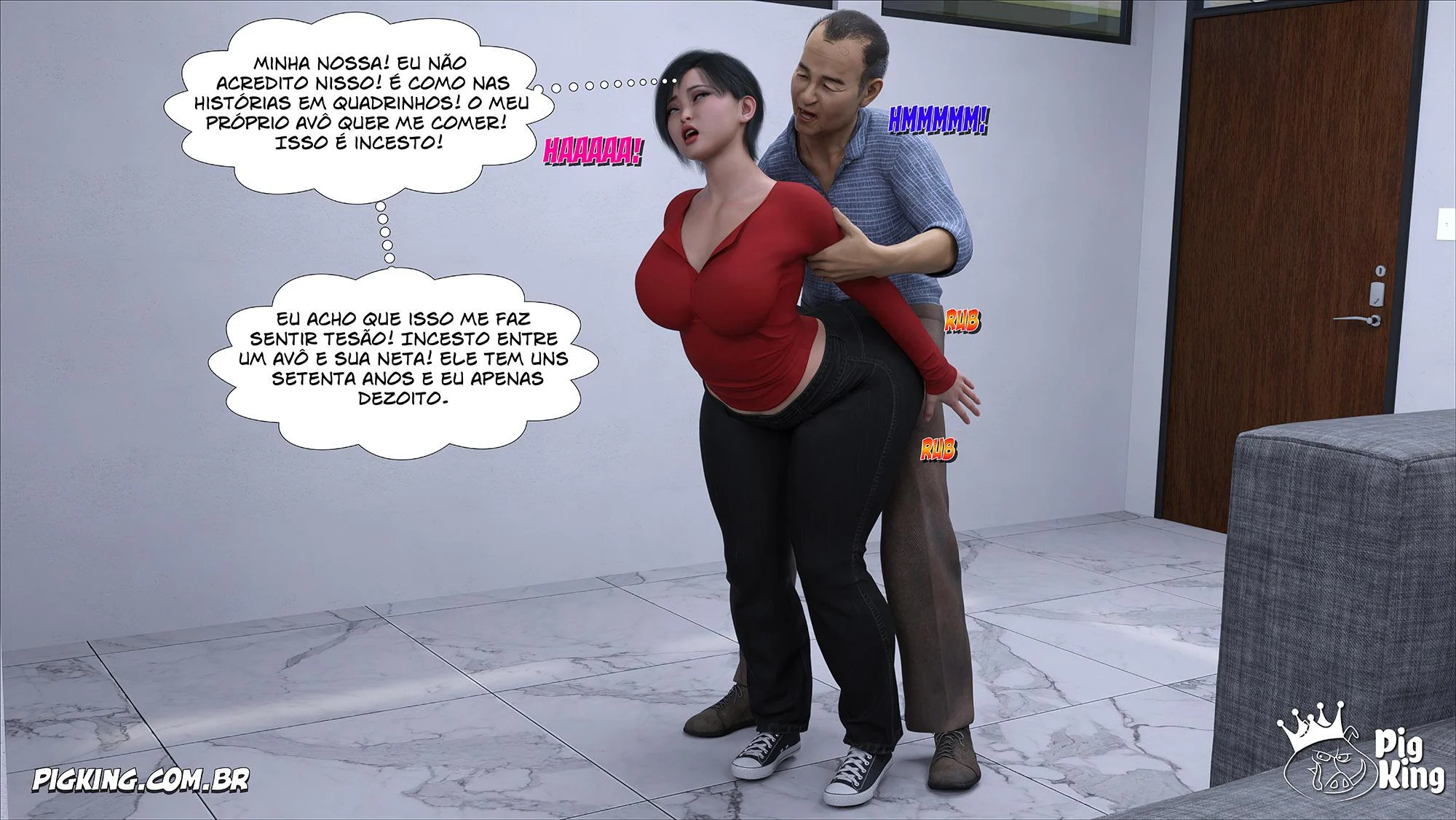 Safadeza da Família Kobayashi: Hentai 3D Explícito e Picante