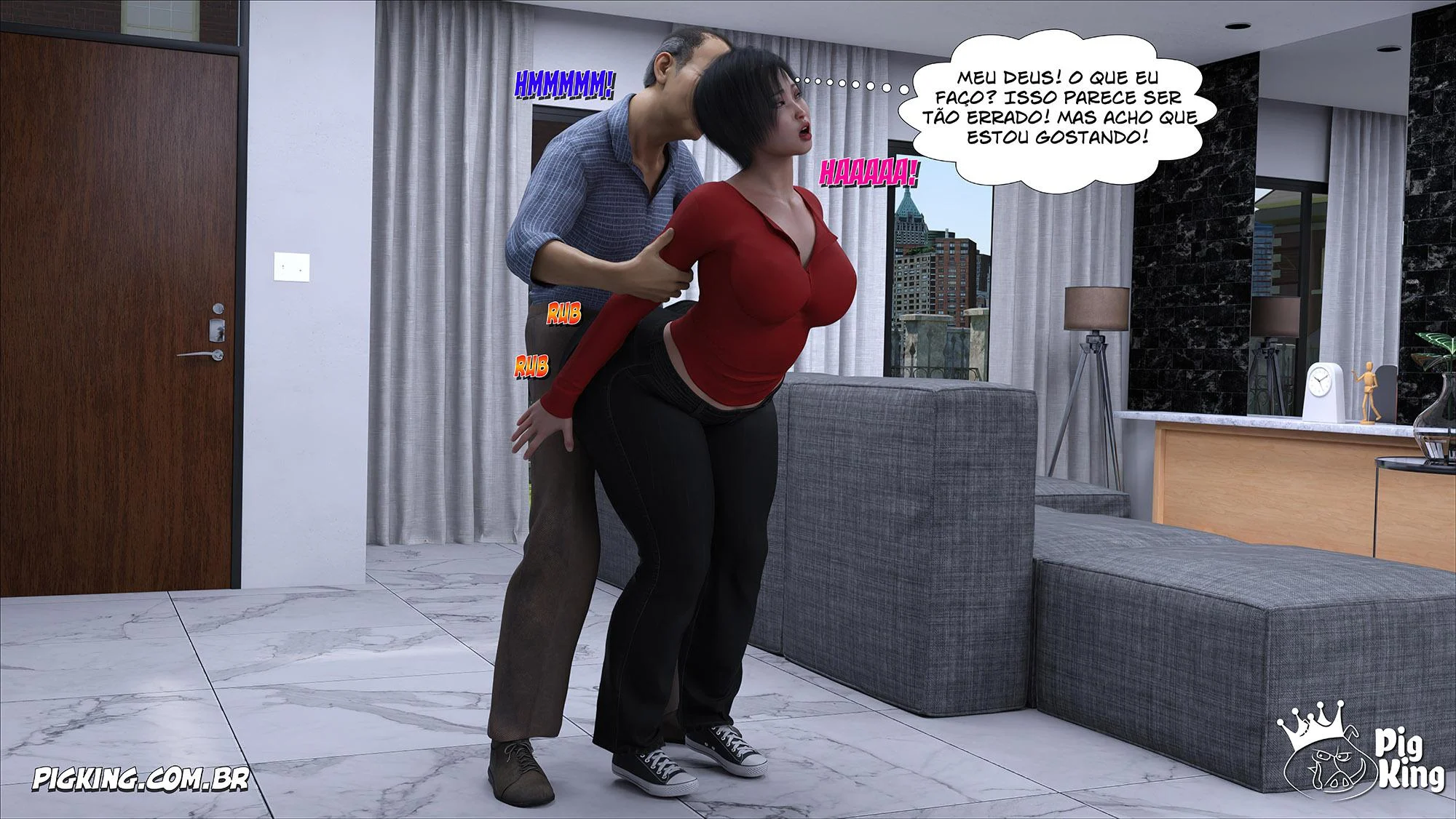 Safadeza da Família Kobayashi: Hentai 3D Explícito e Picante