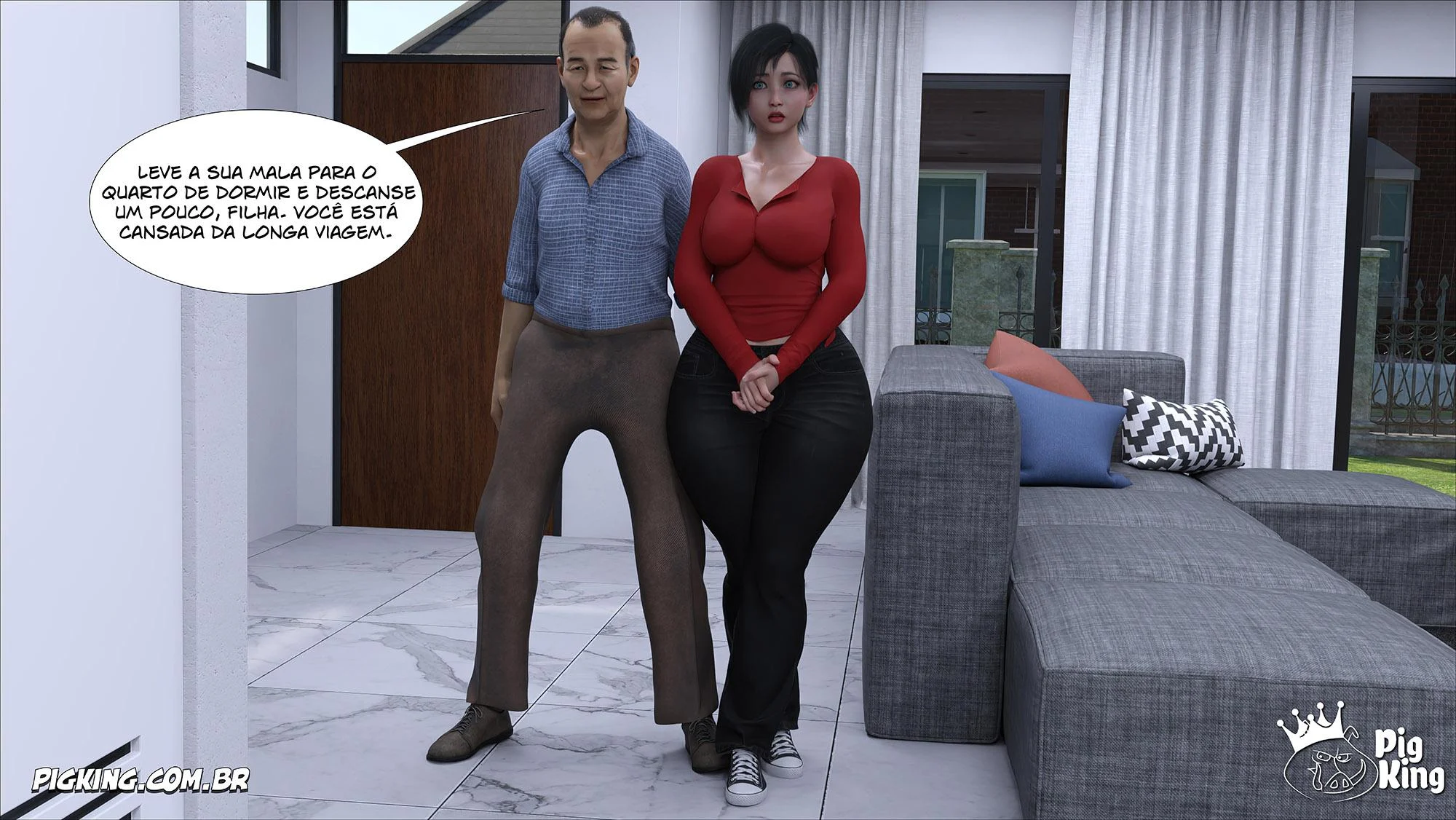 Safadeza da Família Kobayashi: Hentai 3D Explícito e Picante