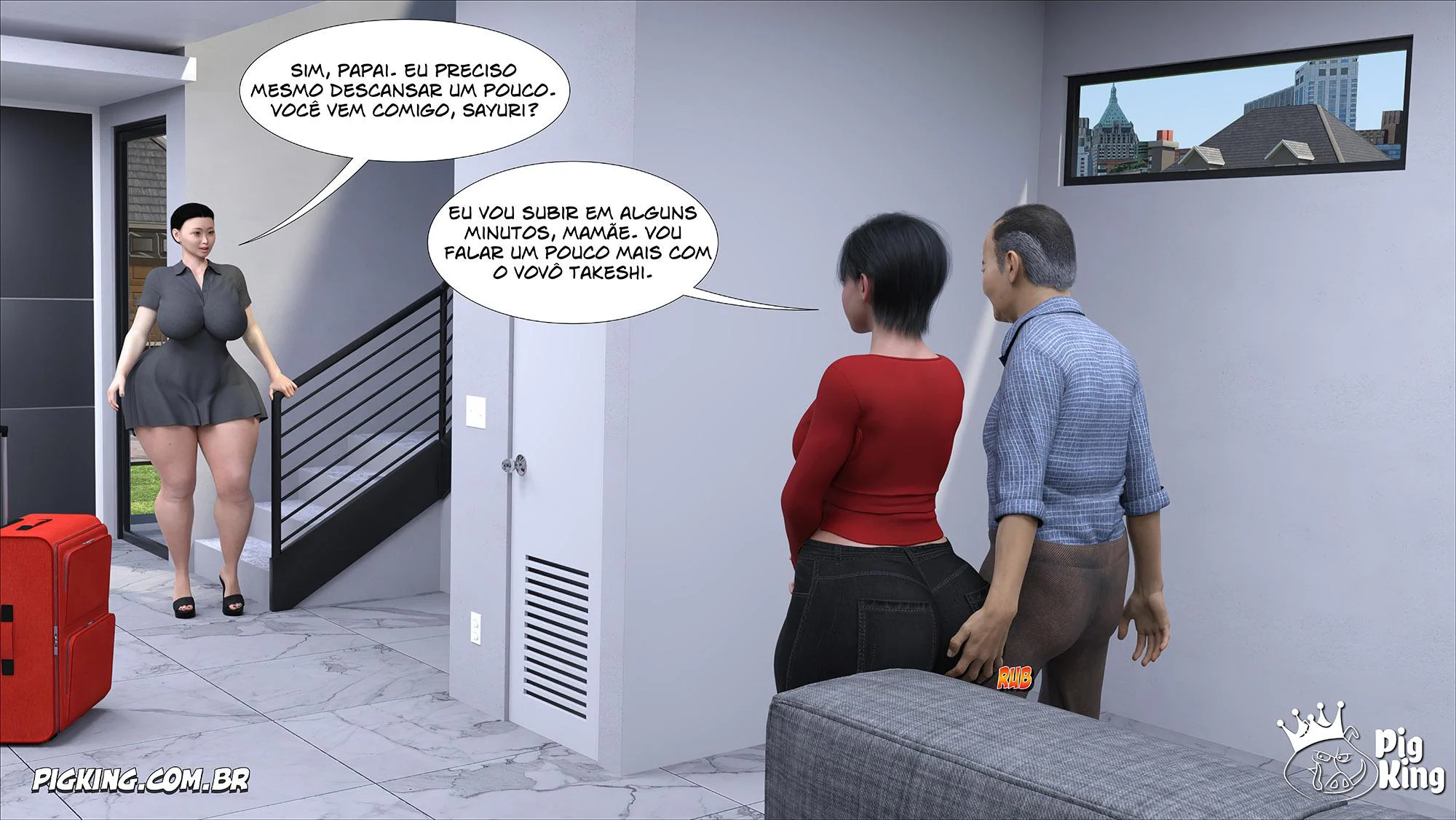 Safadeza da Família Kobayashi: Hentai 3D Explícito e Picante