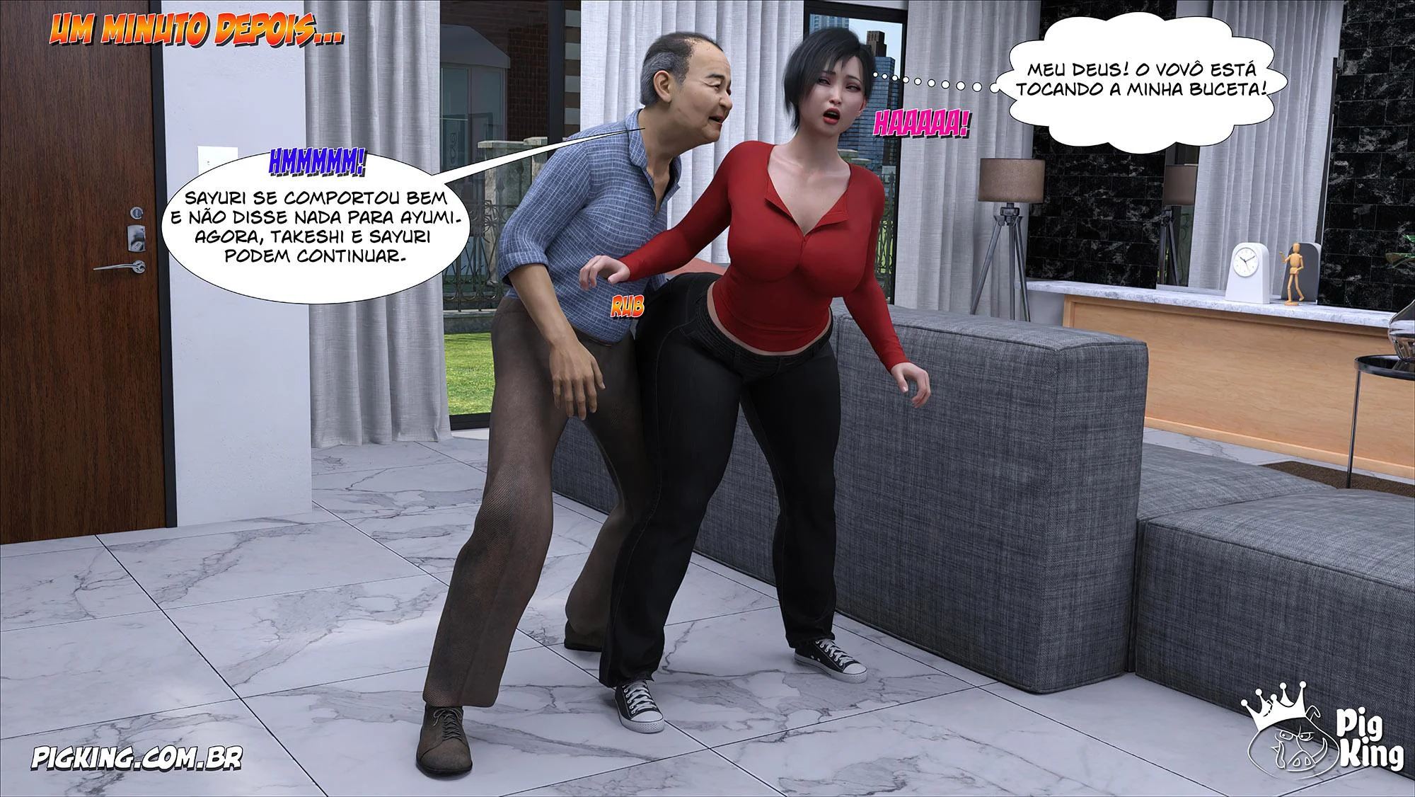 Safadeza da Família Kobayashi: Hentai 3D Explícito e Picante