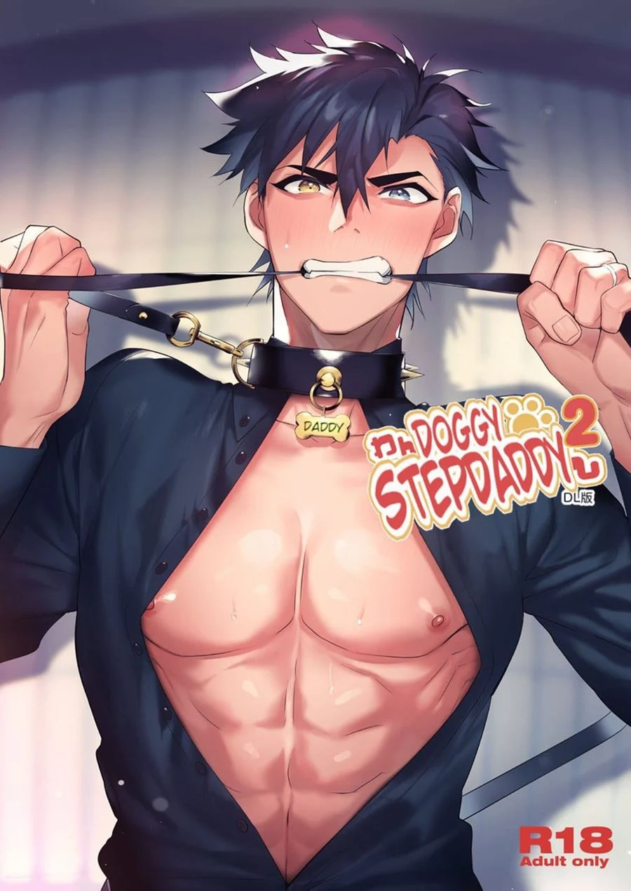 De Quatro para o Meu Padrasto Cachorro - Yaoi Explícito em HQ