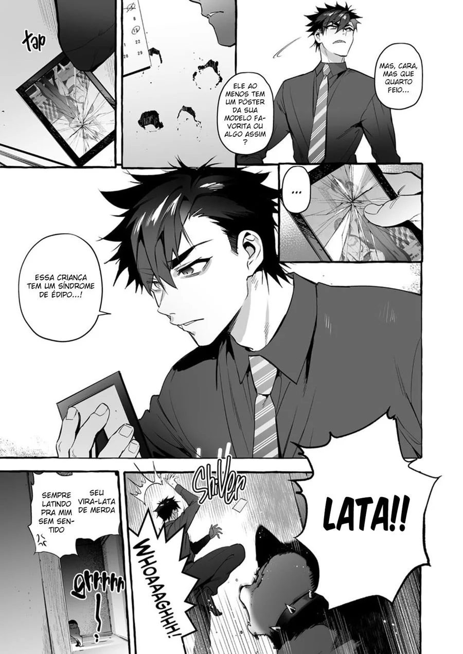 De Quatro para o Meu Padrasto Cachorro - Yaoi Explícito em HQ