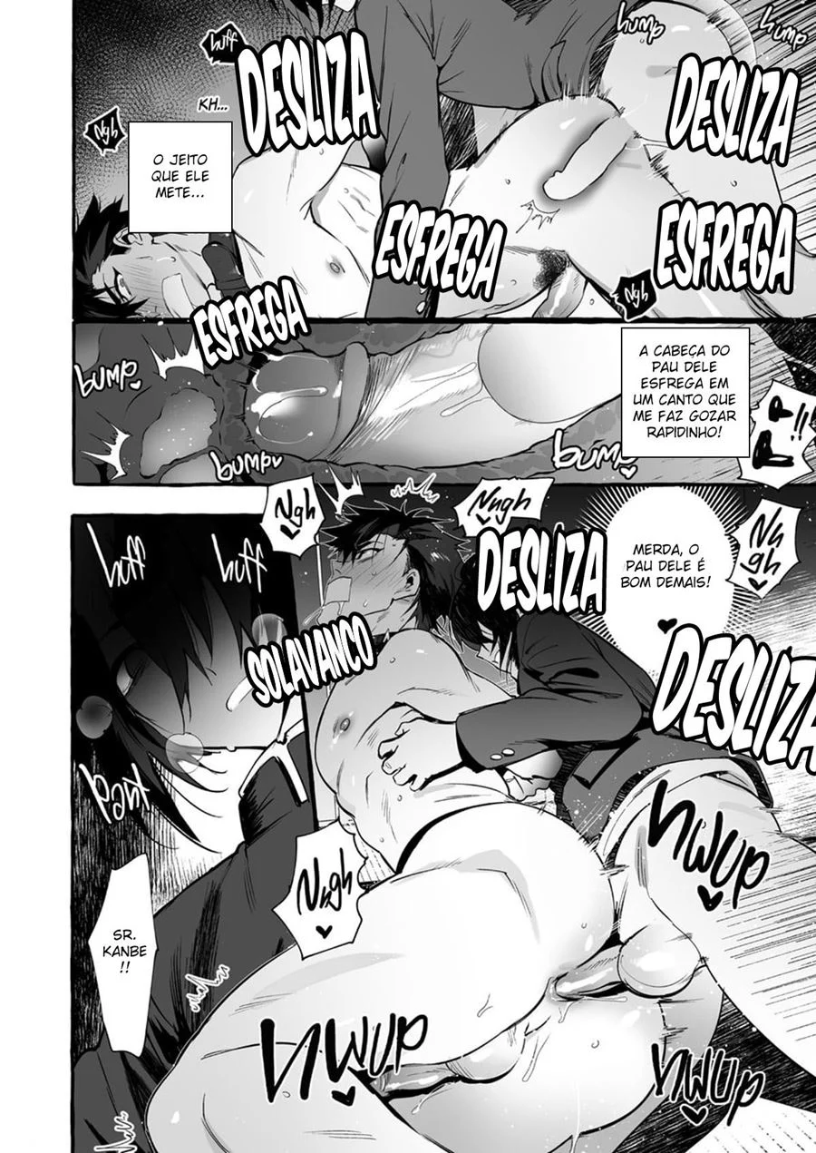 De Quatro para o Meu Padrasto Cachorro - Yaoi Explícito em HQ