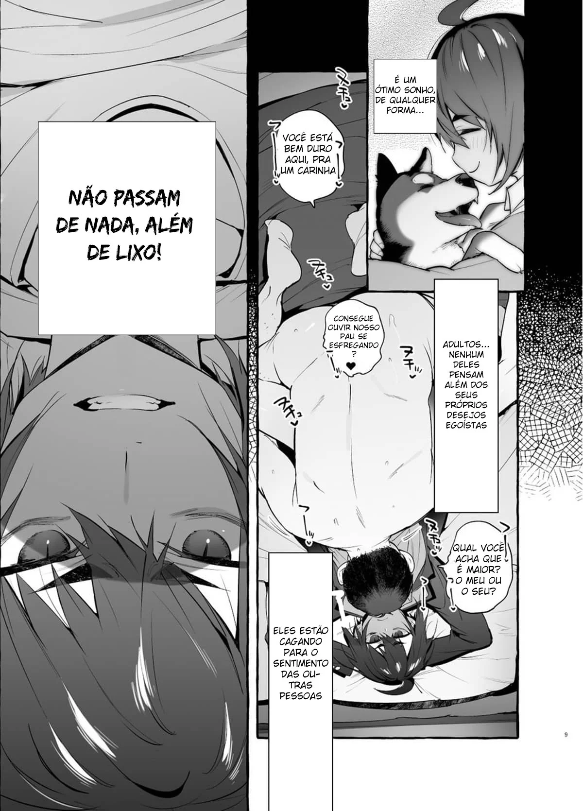 Padrasto Canino 3: Uma Surra de Sexo Animal em HQ Yaoi Explícita