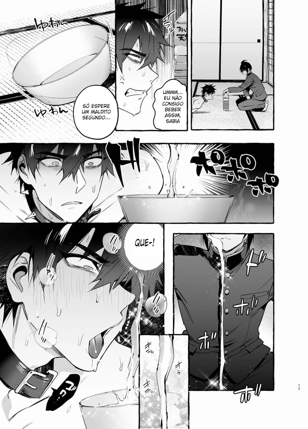 Padrasto Canino 3: Uma Surra de Sexo Animal em HQ Yaoi Explícita