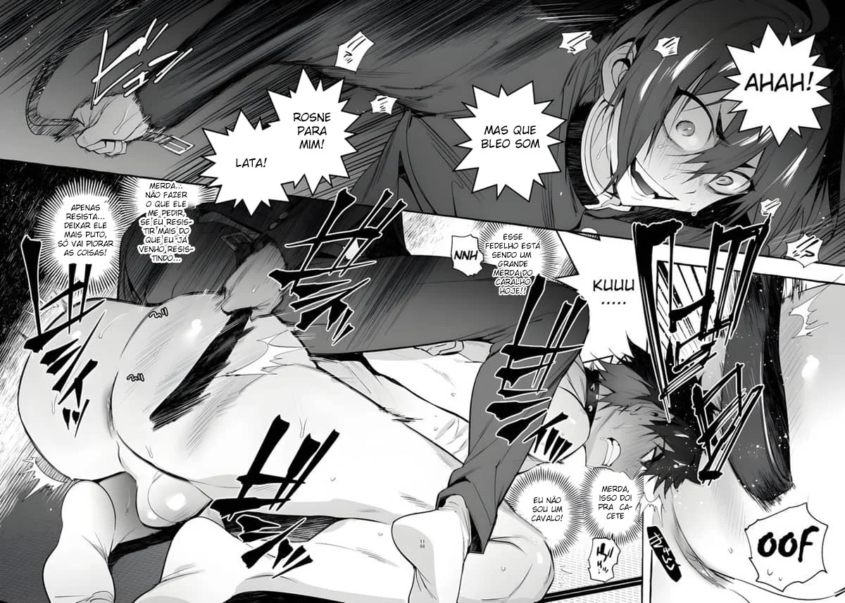 Padrasto Canino 3: Uma Surra de Sexo Animal em HQ Yaoi Explícita