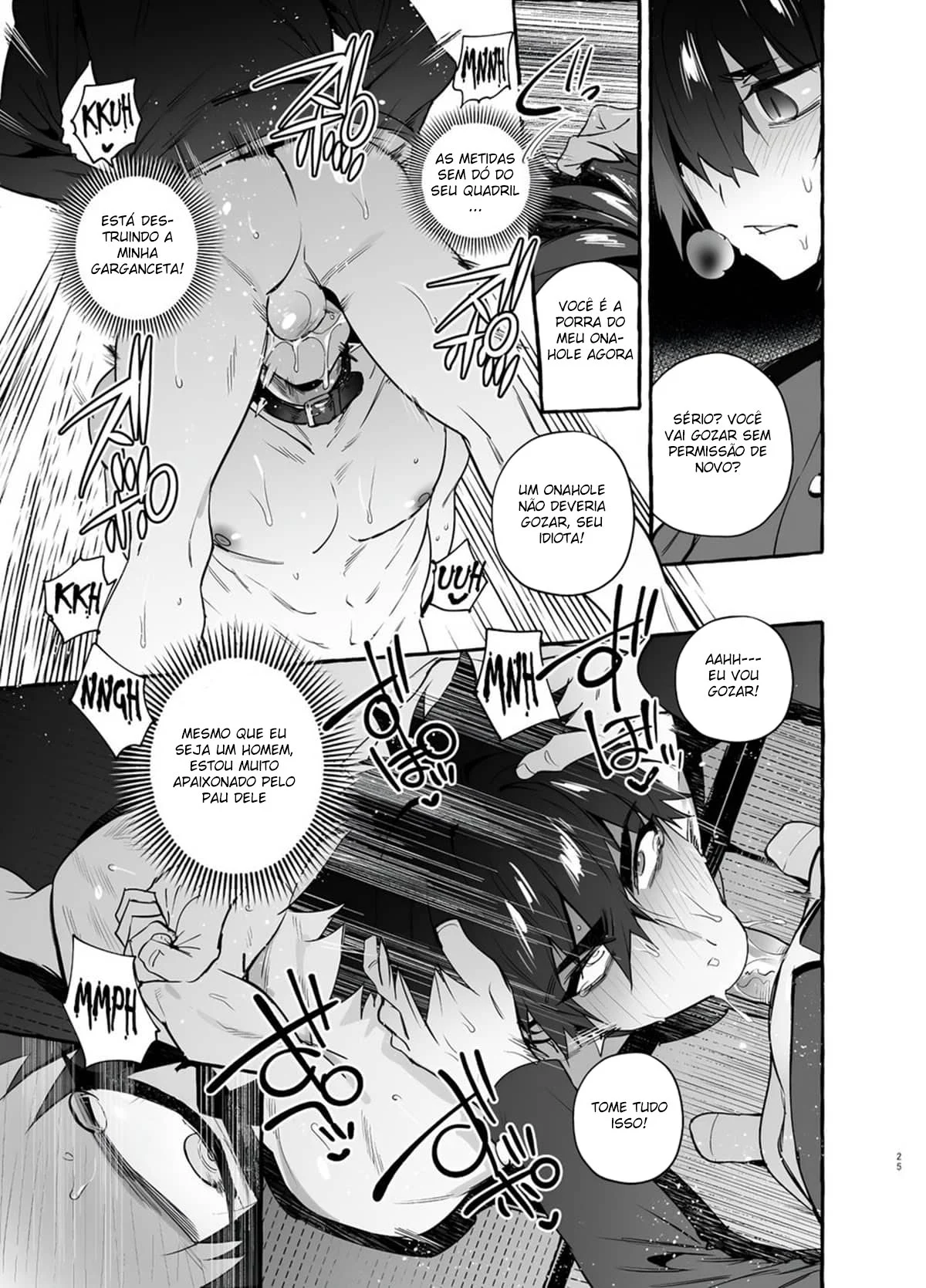 Padrasto Canino 3: Uma Surra de Sexo Animal em HQ Yaoi Explícita