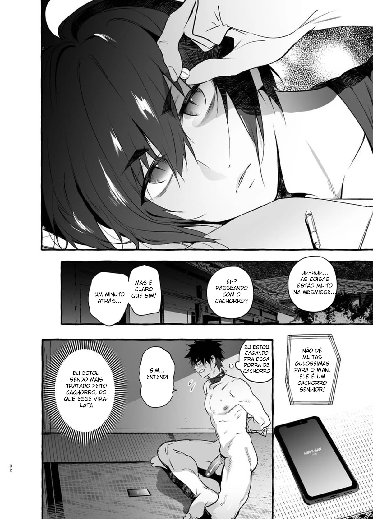 Padrasto Canino 3: Uma Surra de Sexo Animal em HQ Yaoi Explícita