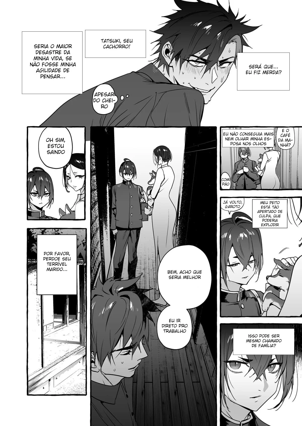 Padrasto Doggy Explícito: Yaoi Ardente em Quadrinhos de Puro Prazer