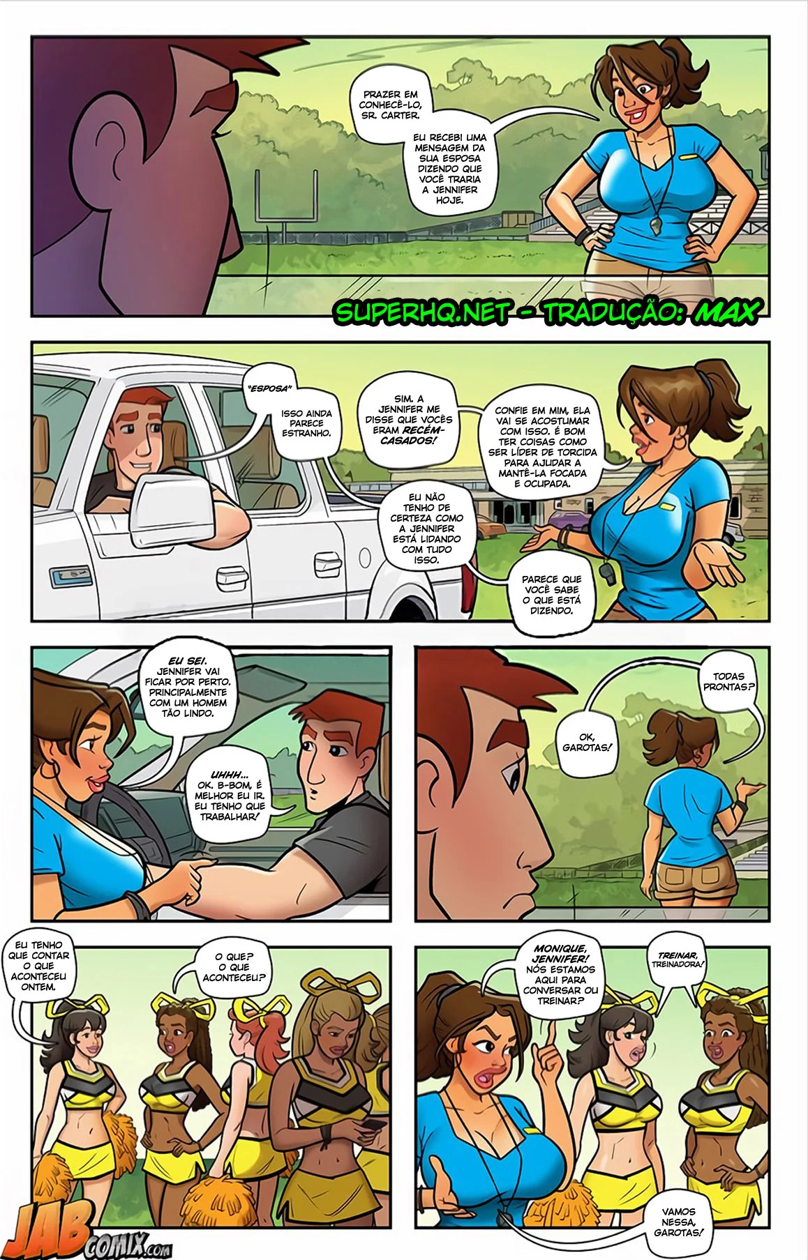 Padrasto devora a enteada safada em HQ erótica explícita