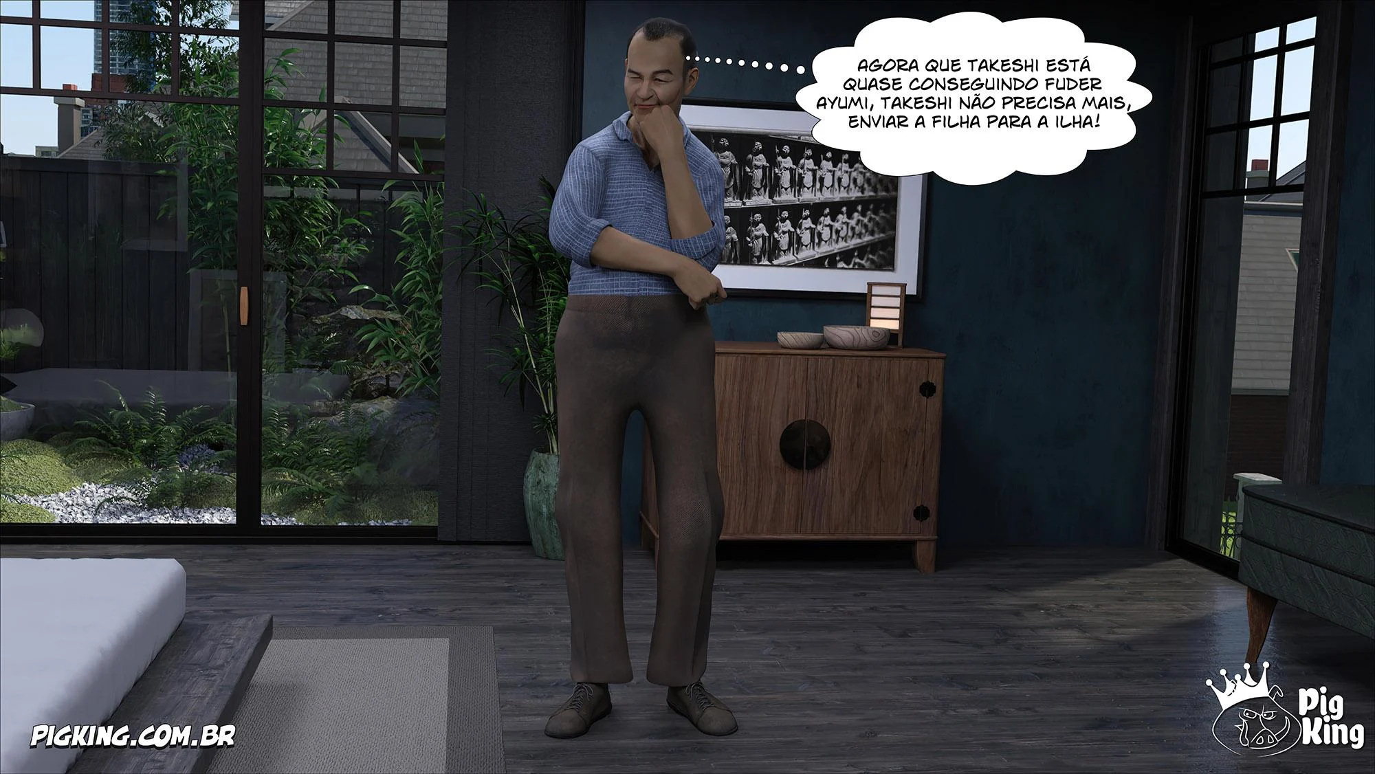 Família Kobayashi Parte 6: Foda em 3D Explícita nos Quadrinhos