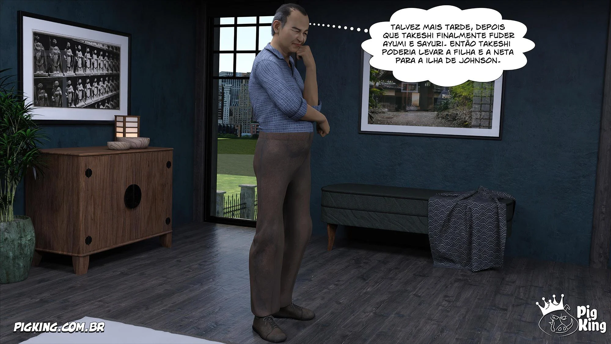 Família Kobayashi Parte 6: Foda em 3D Explícita nos Quadrinhos