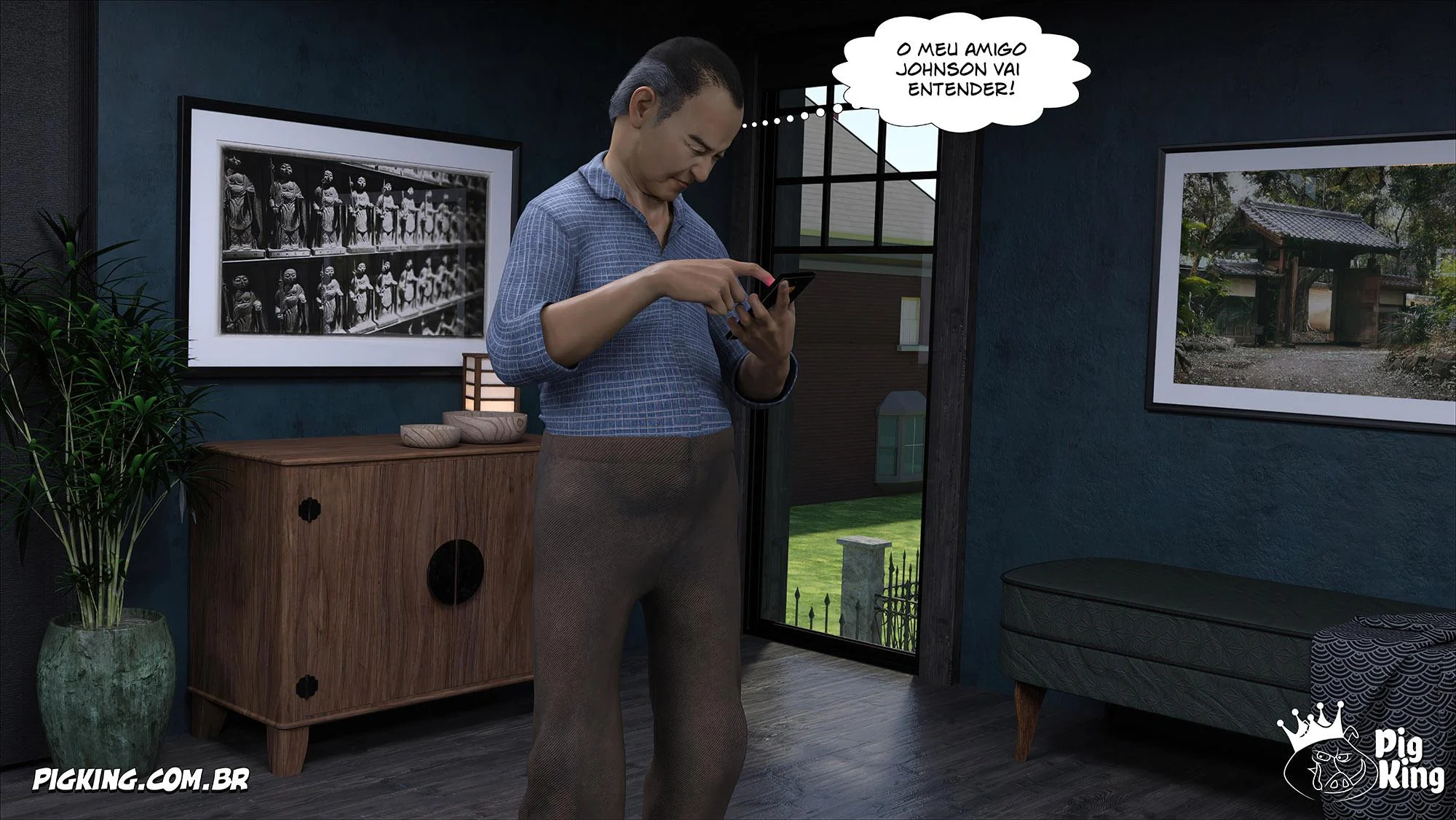 Família Kobayashi Parte 6: Foda em 3D Explícita nos Quadrinhos