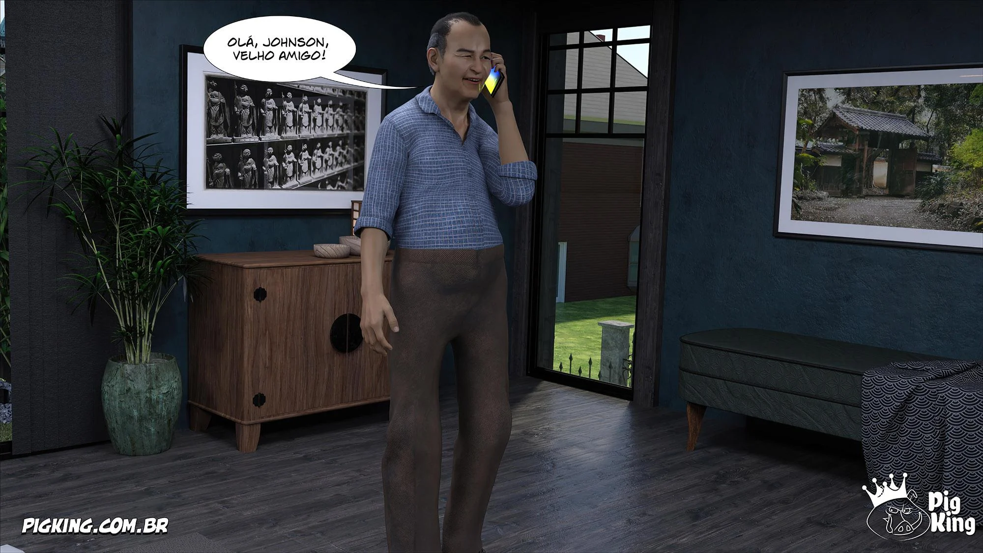 Família Kobayashi Parte 6: Foda em 3D Explícita nos Quadrinhos