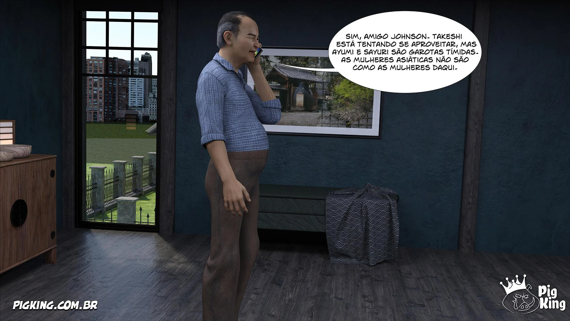 Família Kobayashi Parte 6: Foda em 3D Explícita nos Quadrinhos