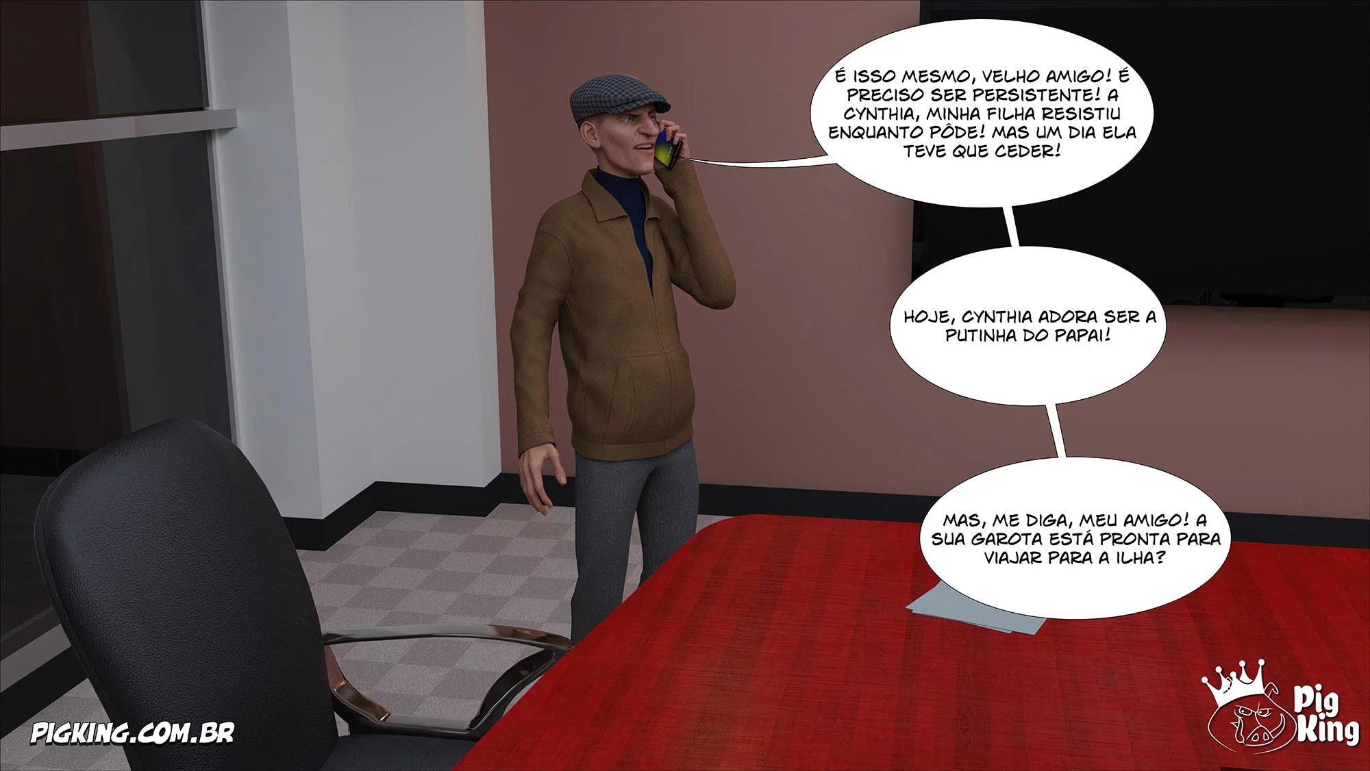 Família Kobayashi Parte 6: Foda em 3D Explícita nos Quadrinhos