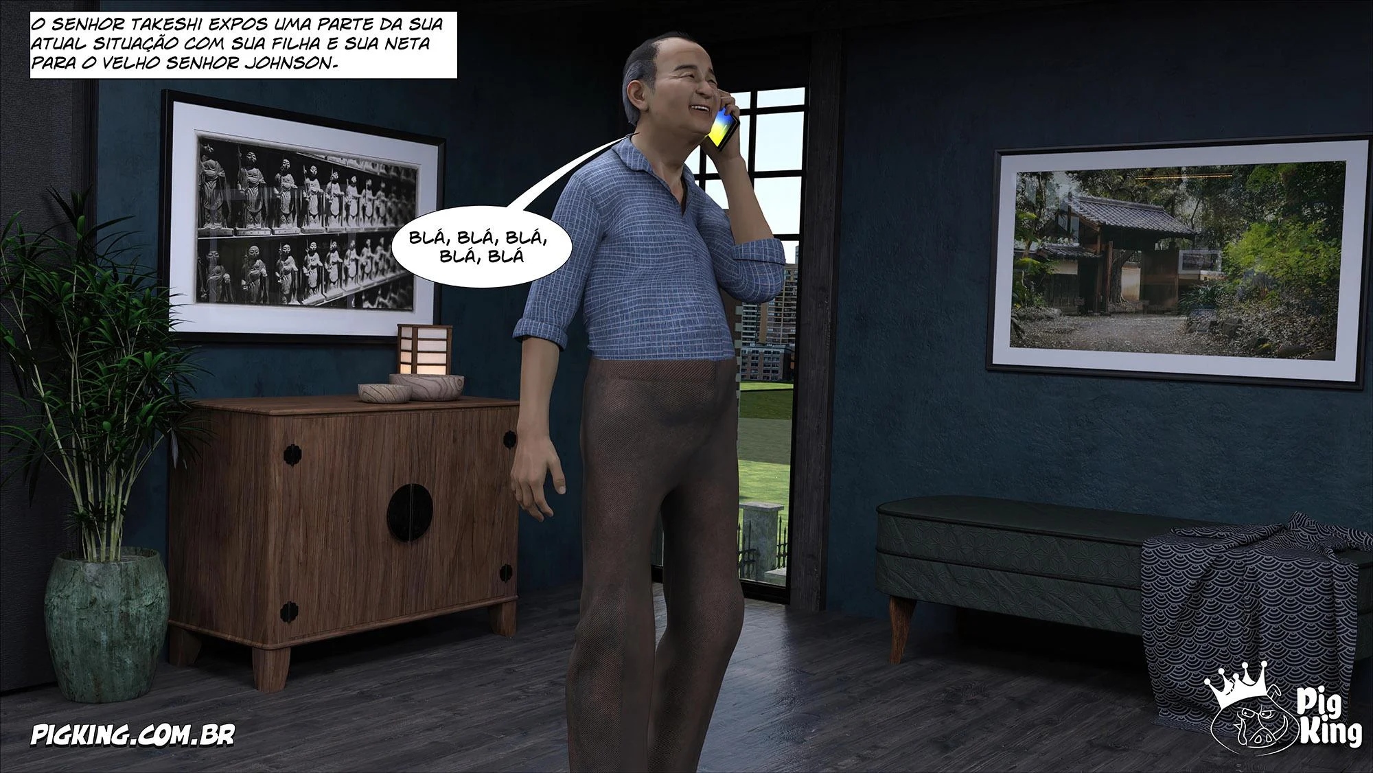 Família Kobayashi Parte 6: Foda em 3D Explícita nos Quadrinhos