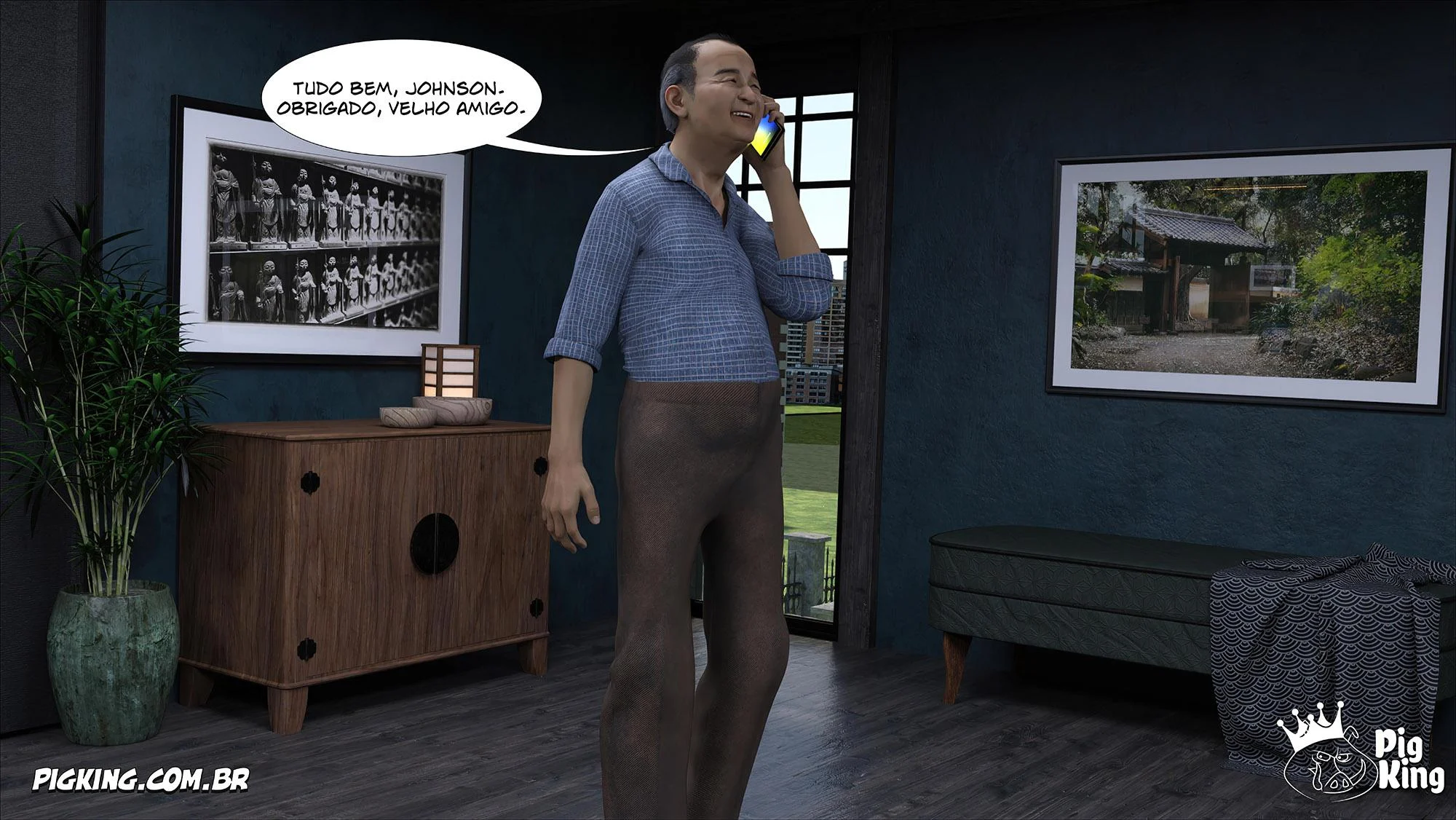 Família Kobayashi Parte 6: Foda em 3D Explícita nos Quadrinhos