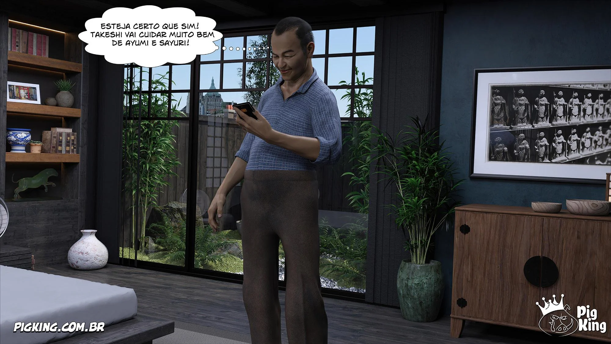 Família Kobayashi Parte 6: Foda em 3D Explícita nos Quadrinhos