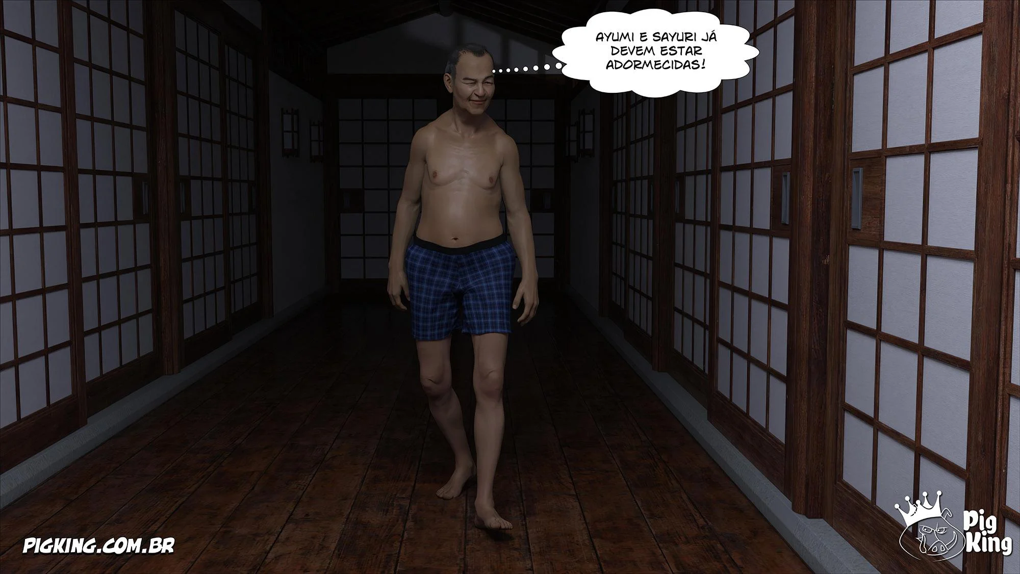 Família Kobayashi Parte 6: Foda em 3D Explícita nos Quadrinhos