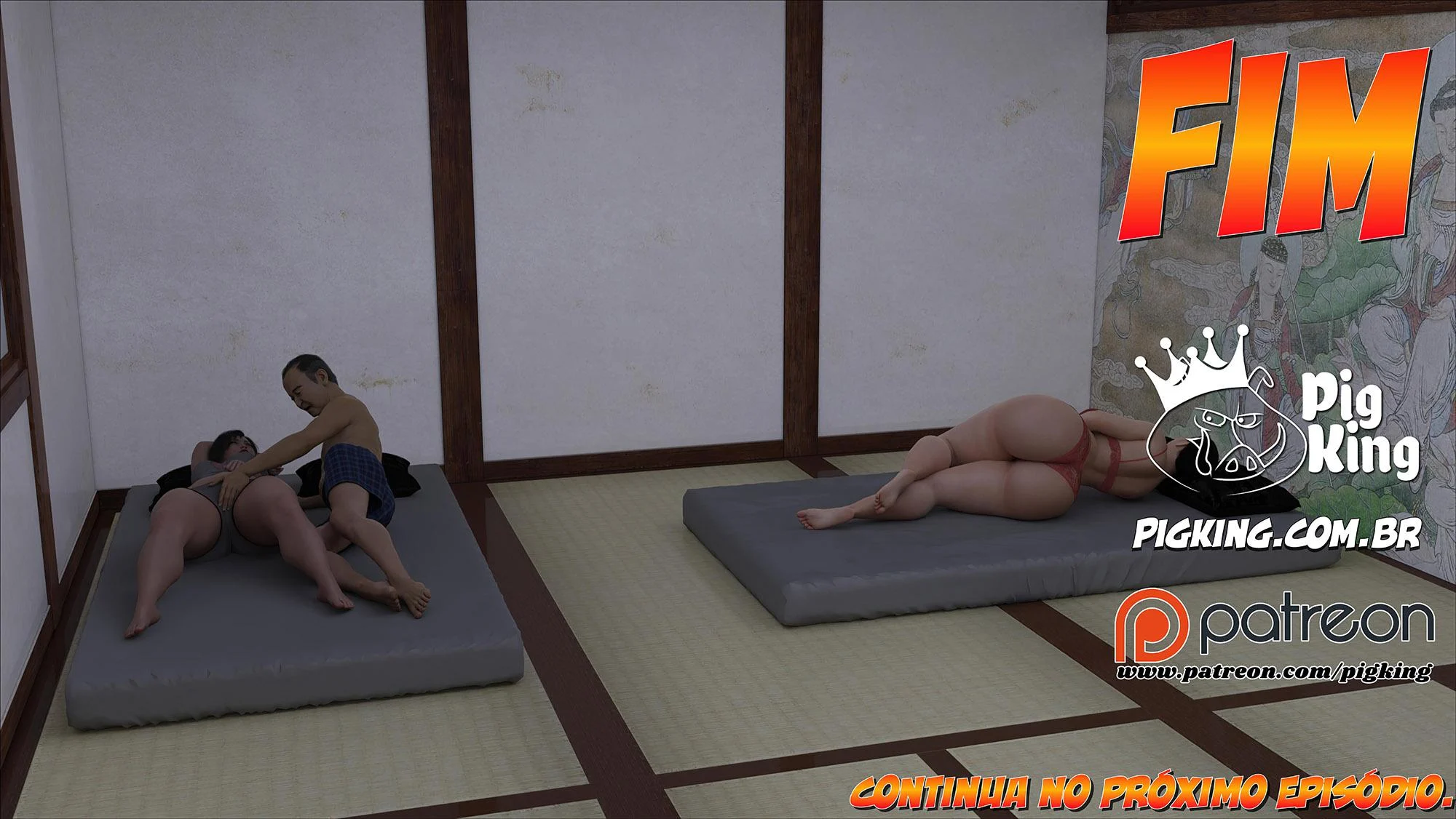 Família Kobayashi Parte 6: Foda em 3D Explícita nos Quadrinhos