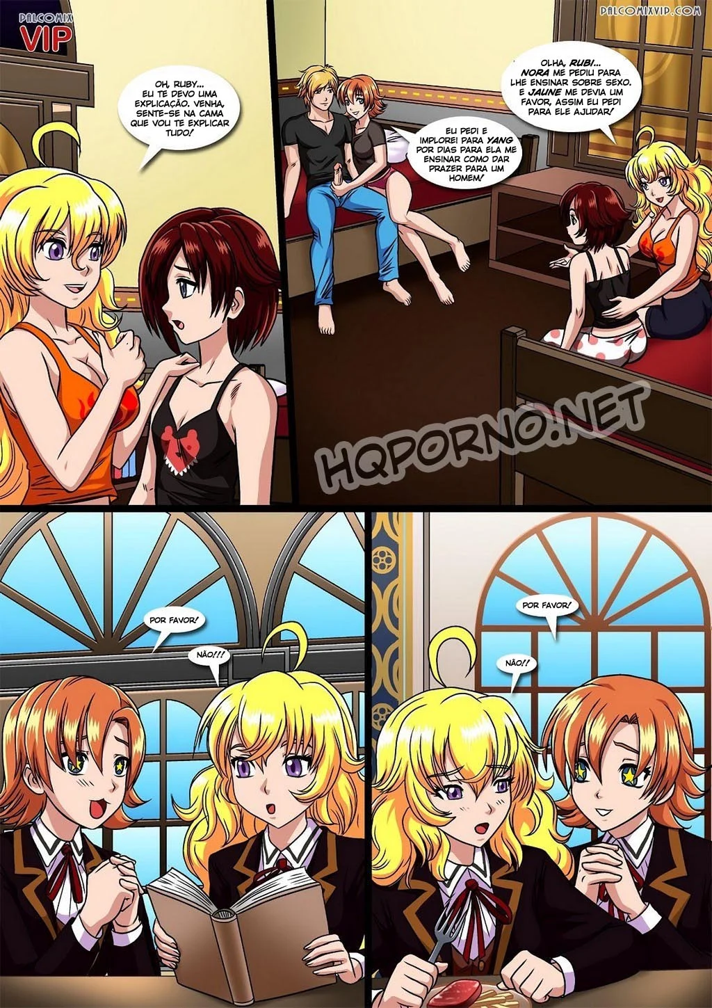 Aula de Pijama 101 - Quadrinhos Eróticos com Sexo Explícito e Fetichismo