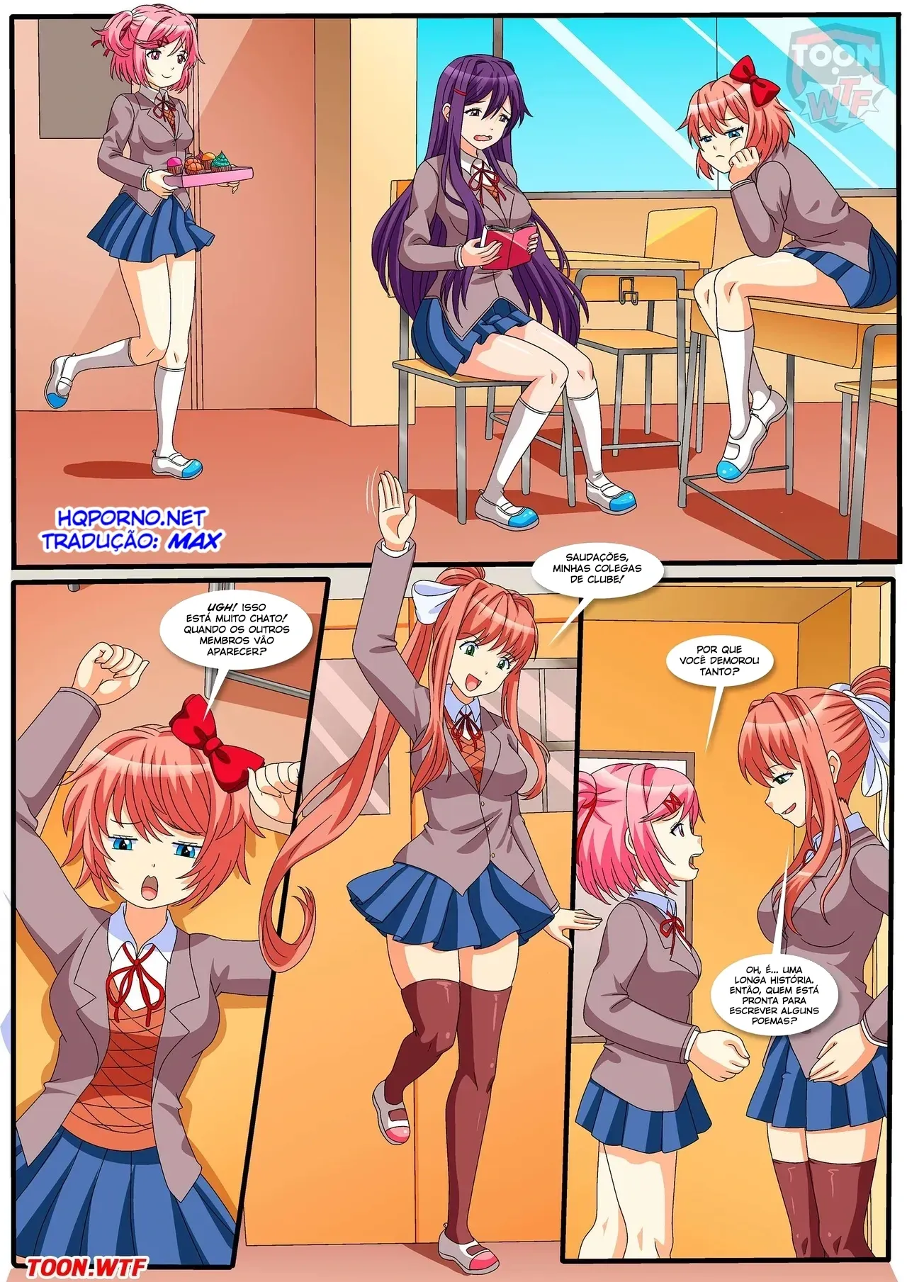 Hentai Explícito de Doki Doki: Club Literário em Cenas de Puro Prazer