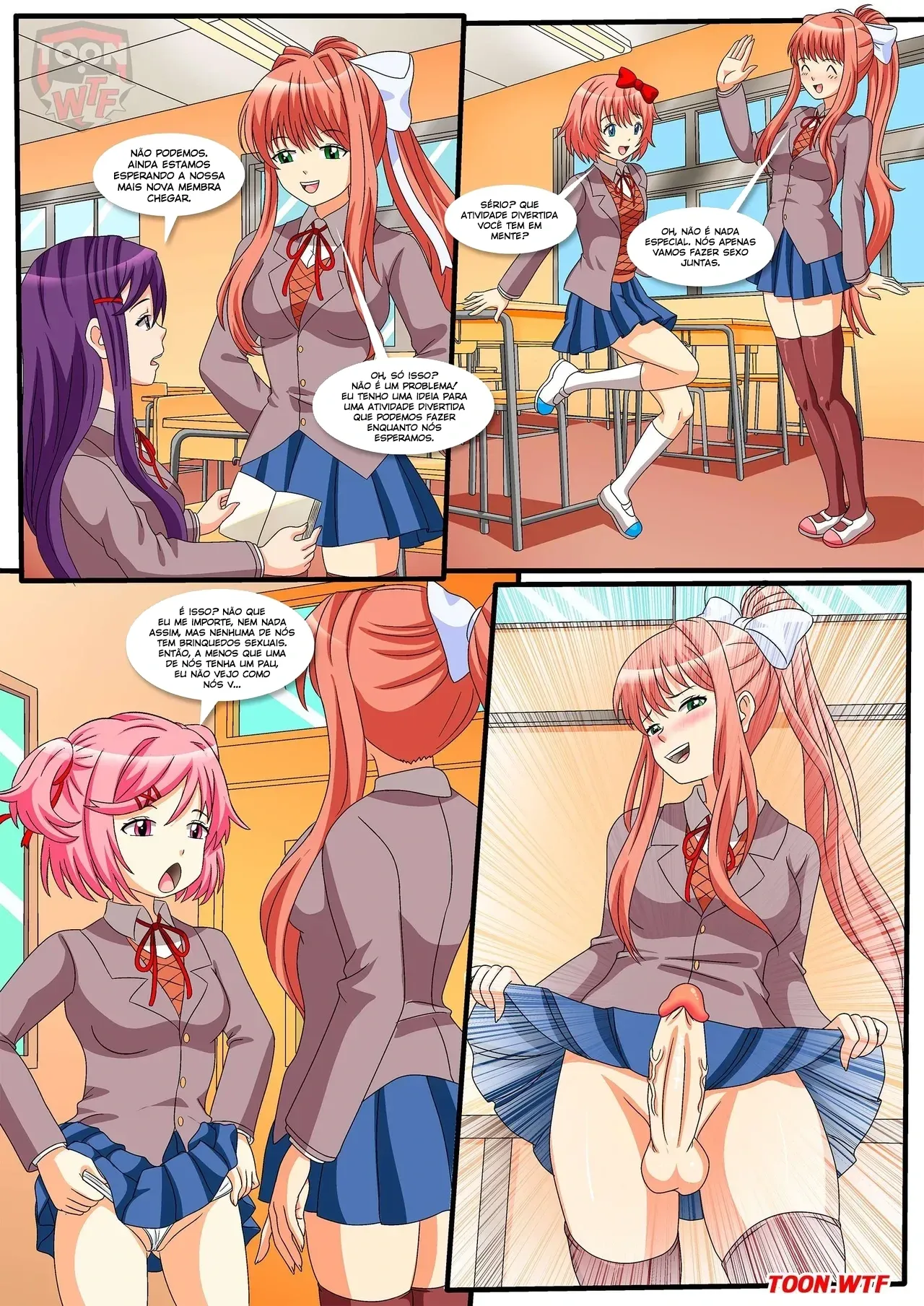 Hentai Explícito de Doki Doki: Club Literário em Cenas de Puro Prazer