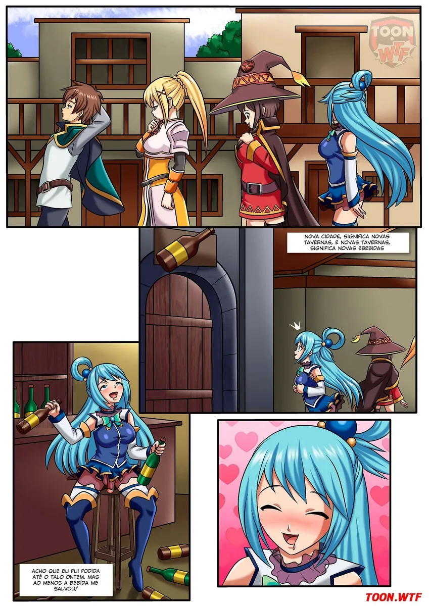 Sexo Explícito: Konosuba - Quadrinhos Eróticos Vilão