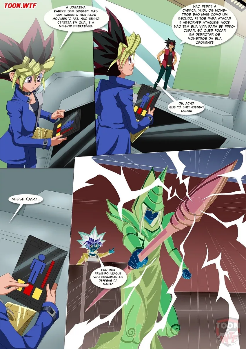 Yugi e Amiga em HQ Picante: Sexo Explícito nos Duelos Proibidos