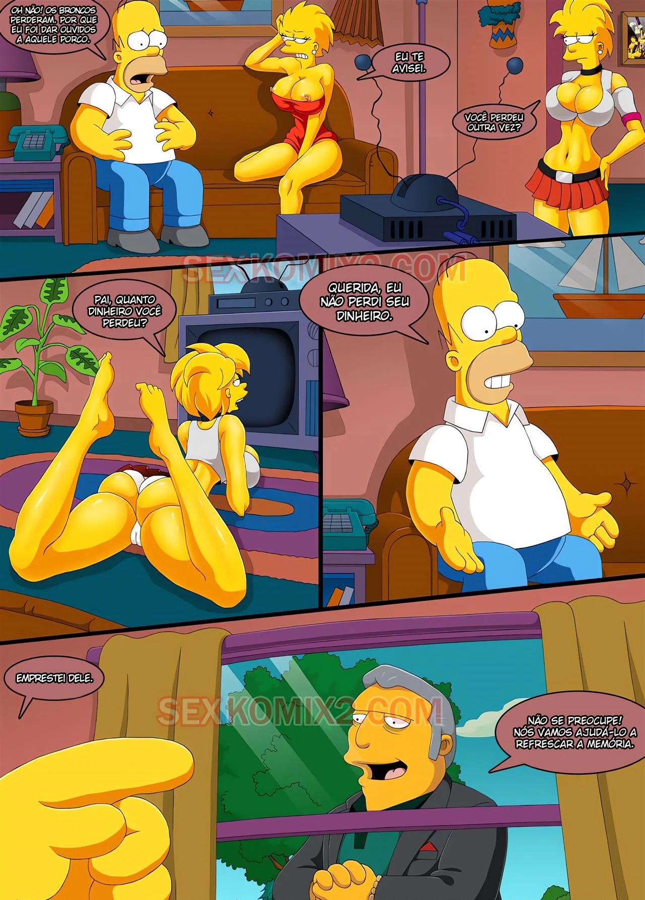 Conteúdu Intensso: Quadrinhos Eróticos dos Simpsons em Gozo Cósmico