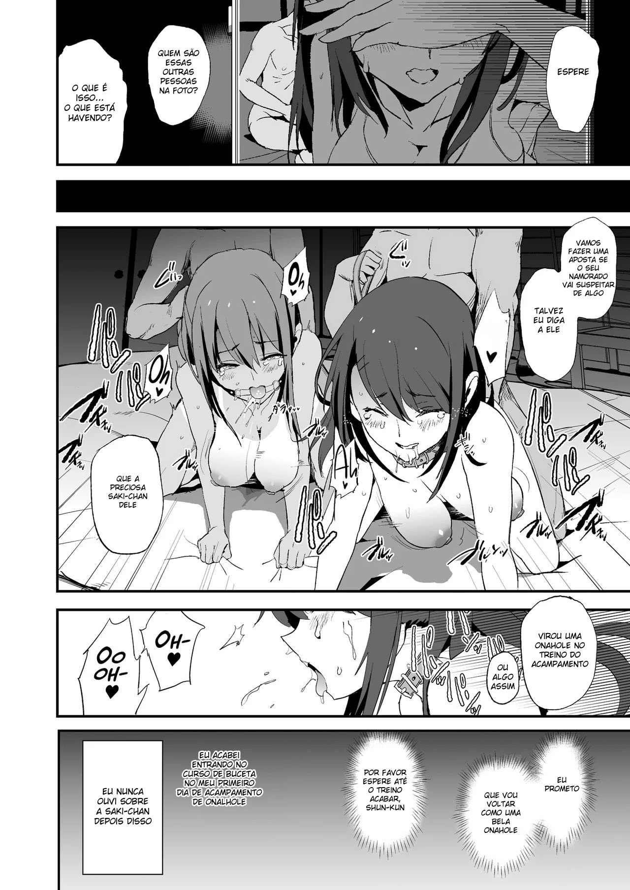 Namorada viciada em rola se oferece como escrava sexual do acampamento