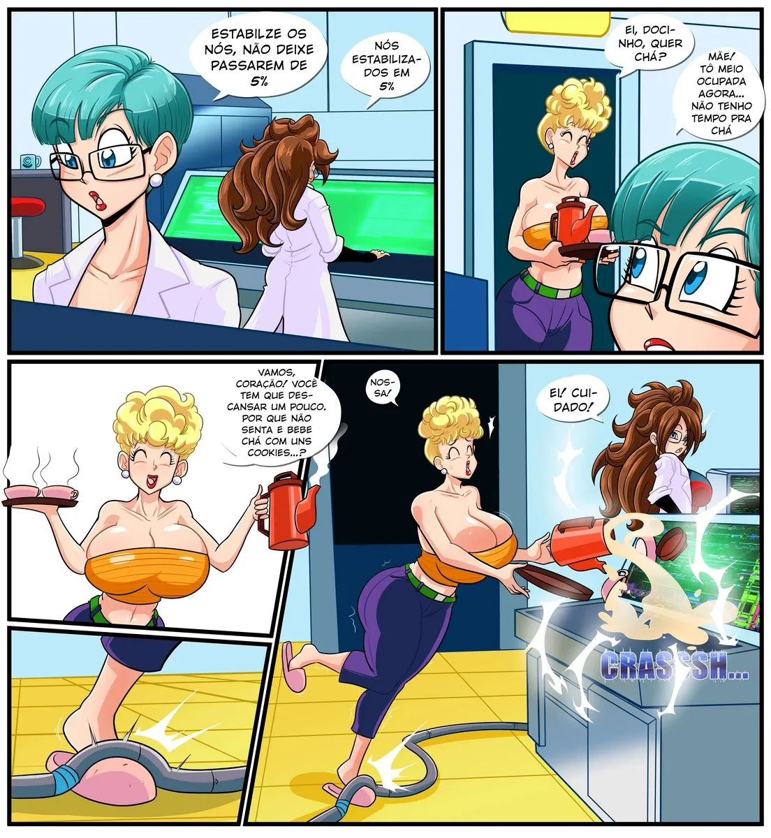 Poderosas Fodas no Universo Dragon Ball - Quadrinhos Eróticos Explícitos