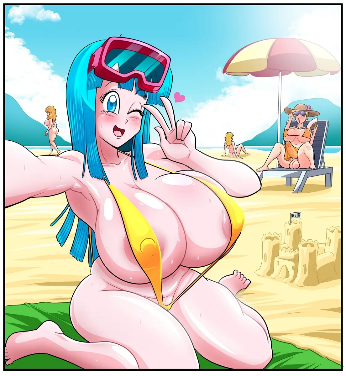 Poderosas Fodas no Universo Dragon Ball - Quadrinhos Eróticos Explícitos