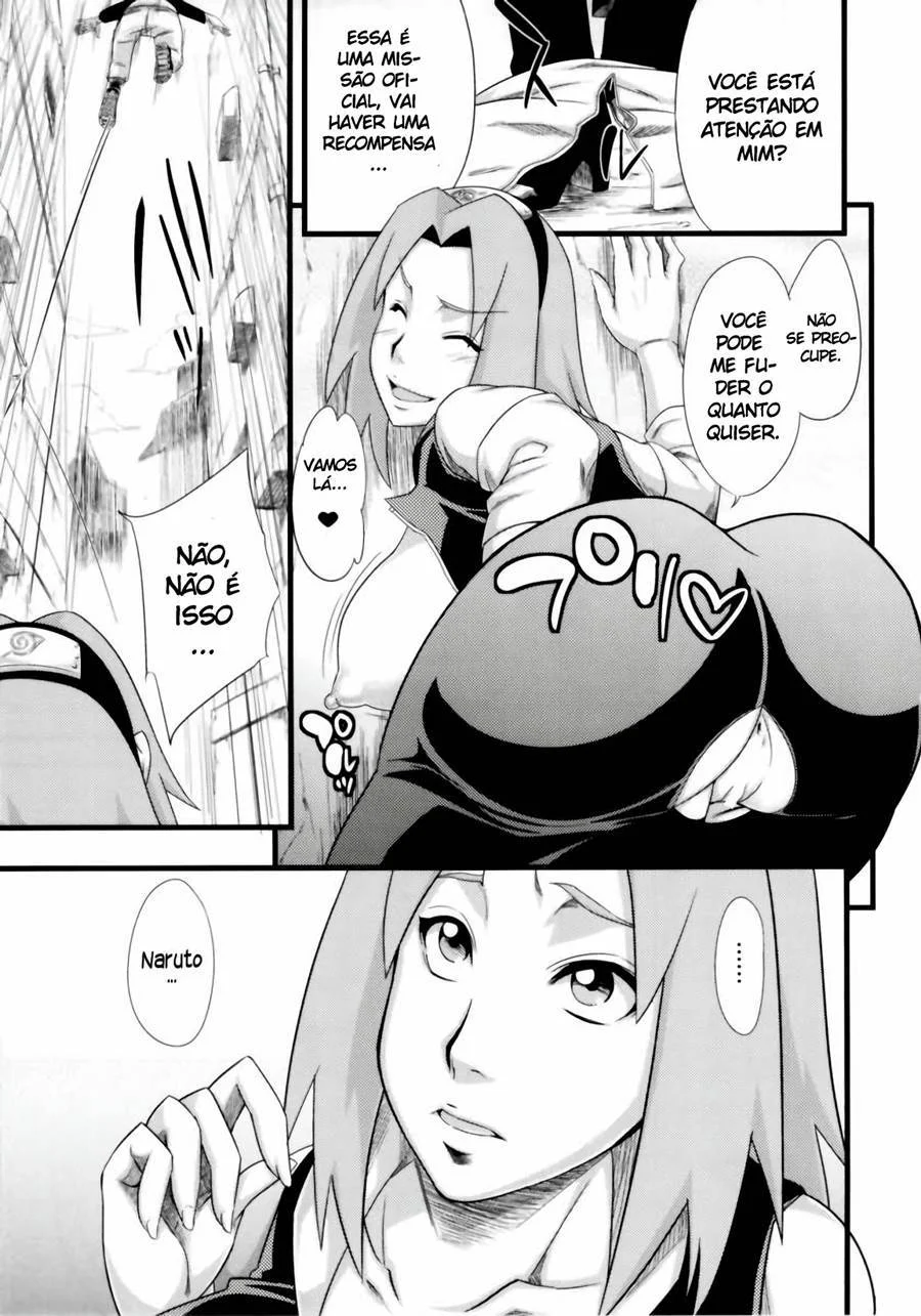 Naruto Arrebenta a Sakura em Cenas Picantes de Sexo Explícito em HQ