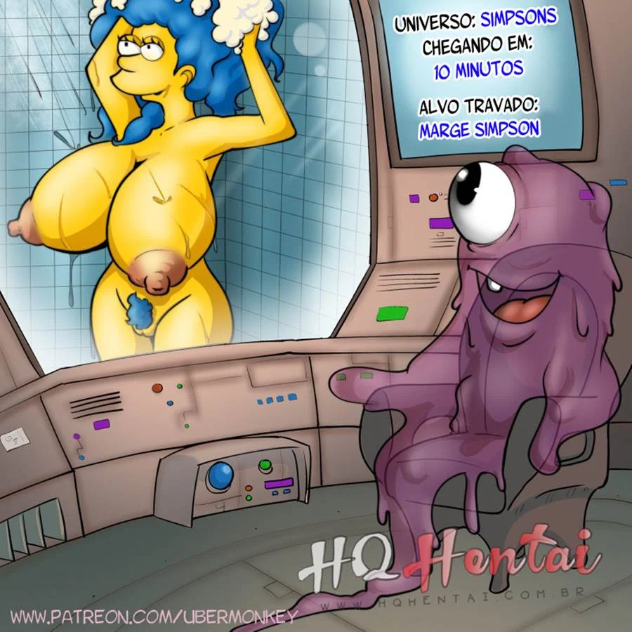 Pegando a Margie Simpson: Sexo Explícito com a Safada dos Simpsons HQ