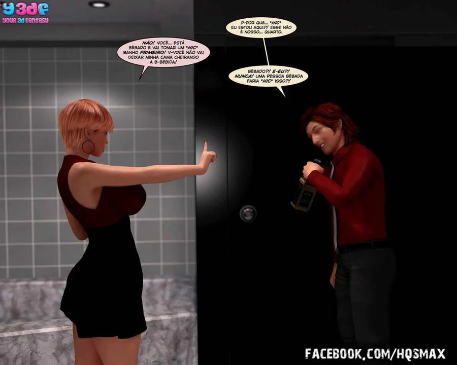 Vadias em 3D: Mamãe Bêbada Dando com Tudo nos Quadrinhos