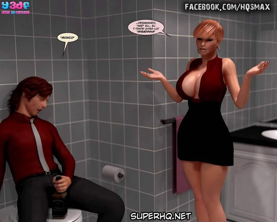 Vadias em 3D: Mamãe Bêbada Dando com Tudo nos Quadrinhos