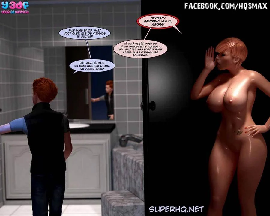 Vadias em 3D: Mamãe Bêbada Dando com Tudo nos Quadrinhos