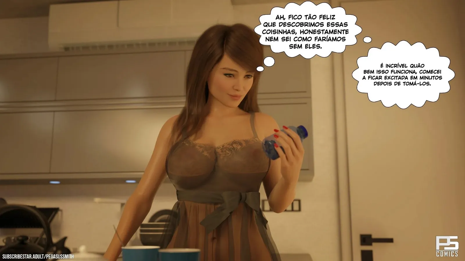 Pervertida Fodida Por Cavalo no Escuro: HQ 3D Explícita