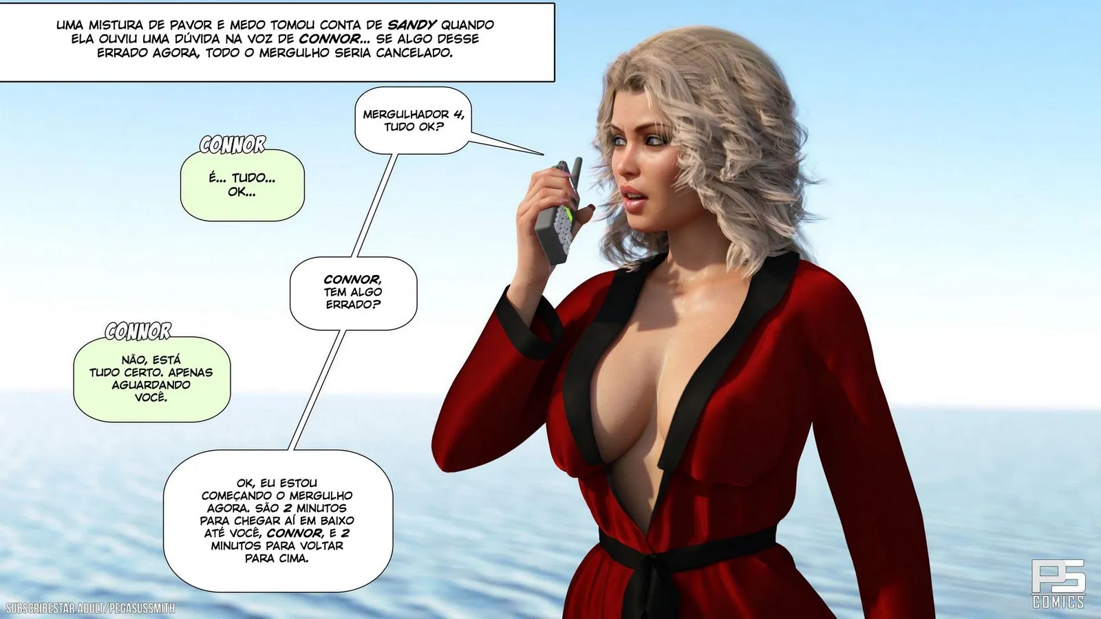 Foda Explícita com Pegasus Smith: Quadrinhos 3D de Sexo Sem Limites