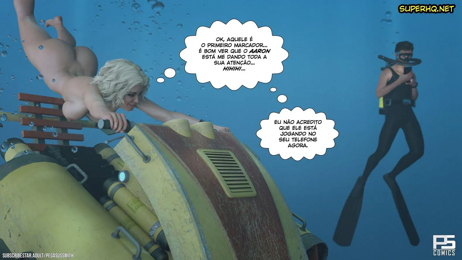 Foda Explícita com Pegasus Smith: Quadrinhos 3D de Sexo Sem Limites