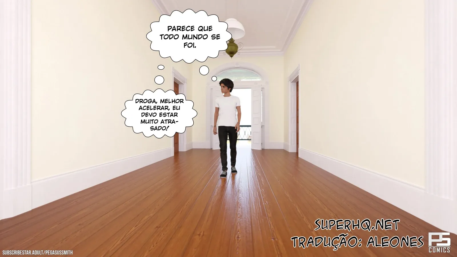 Pegasus Smith: Orgia Proibida na Mansão das MILFs - HQ 3D Explícita