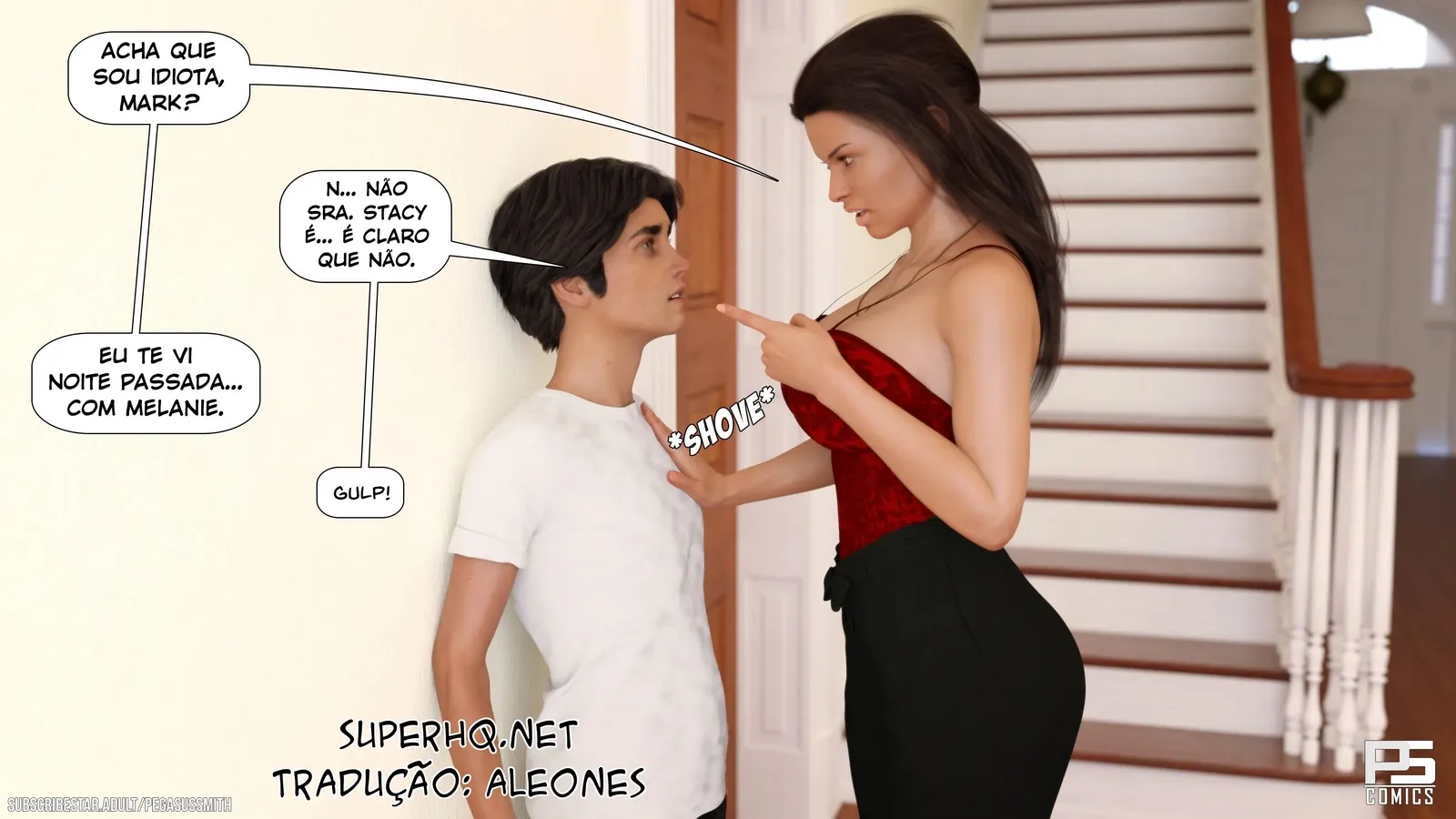 Pegasus Smith: Orgia Proibida na Mansão das MILFs - HQ 3D Explícita