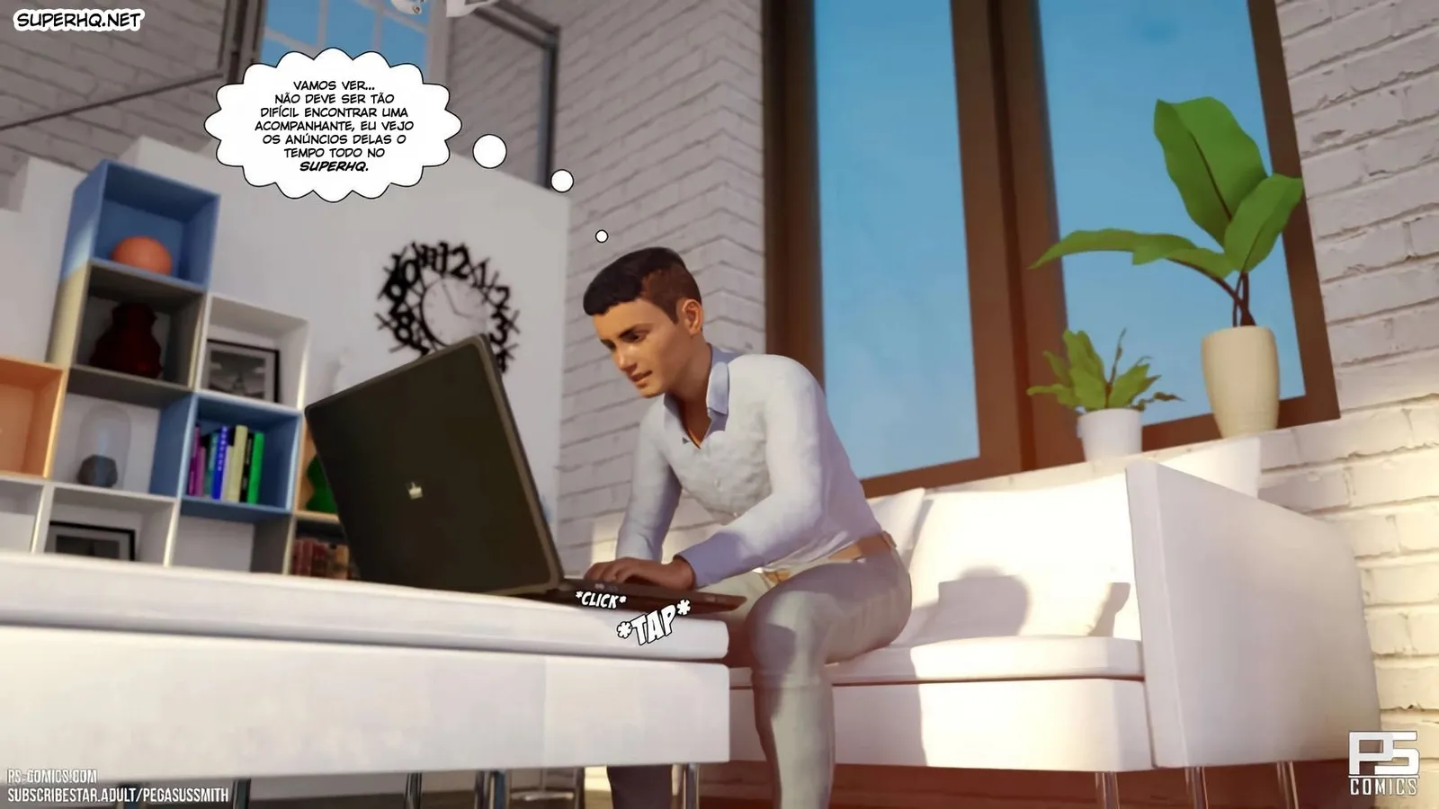 Pegasus Smith: A Garota de Programa Mais Quente em 3D Explícito