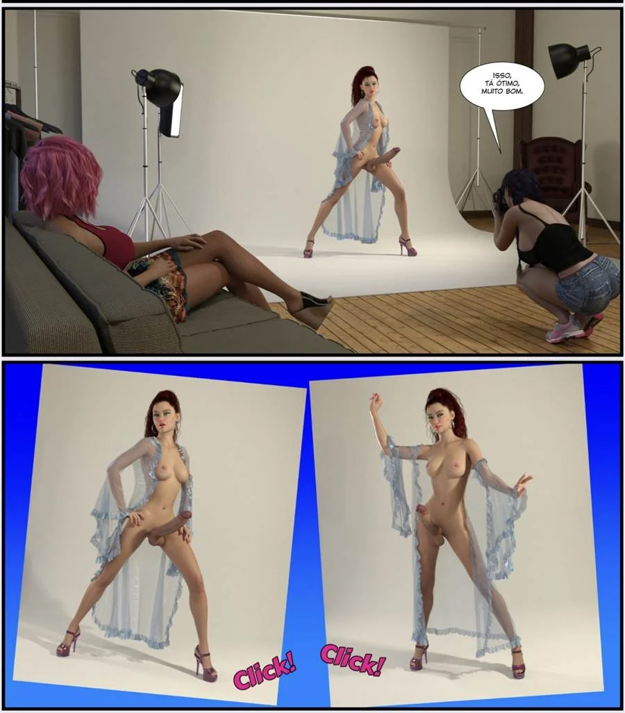 Sessão de Fotos Explícita: Futanari Transa sem Limites nos Quadrinhos Sessão de Fotos Explícita: Futanari Transa sem Limites nos Quadrinhos