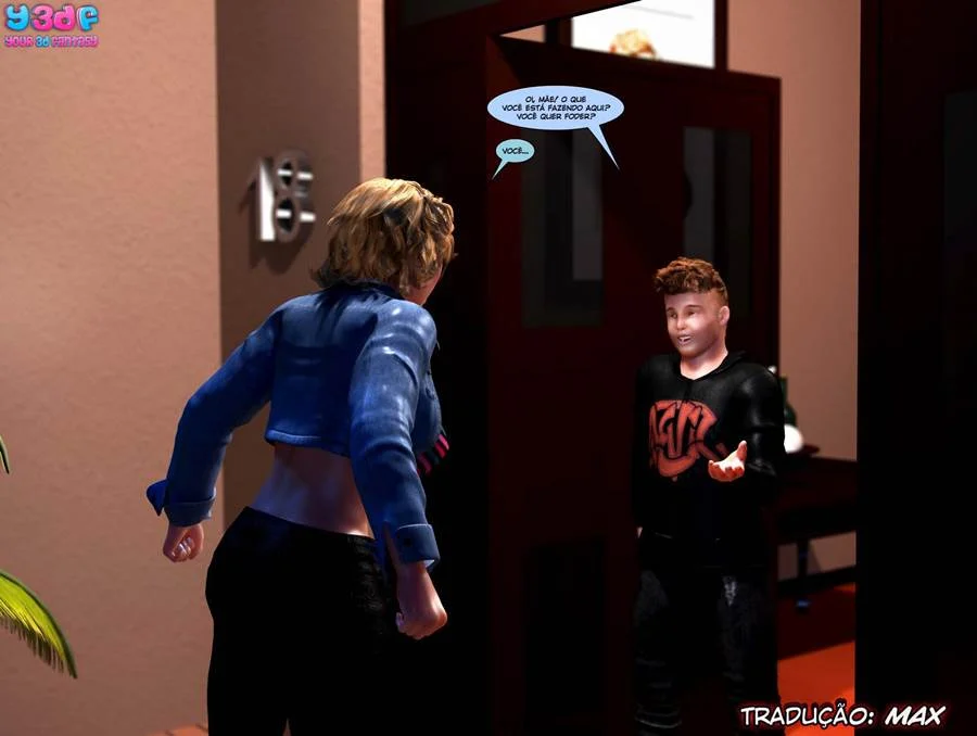 De quem é a vez de dar? Quadrinhos de Sexo Explícito 3D Incluso