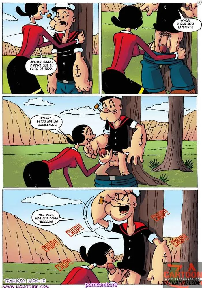 Popeye e Olívia Palito em Cenas Explícitas: Hentai Picante de Quadrinhos