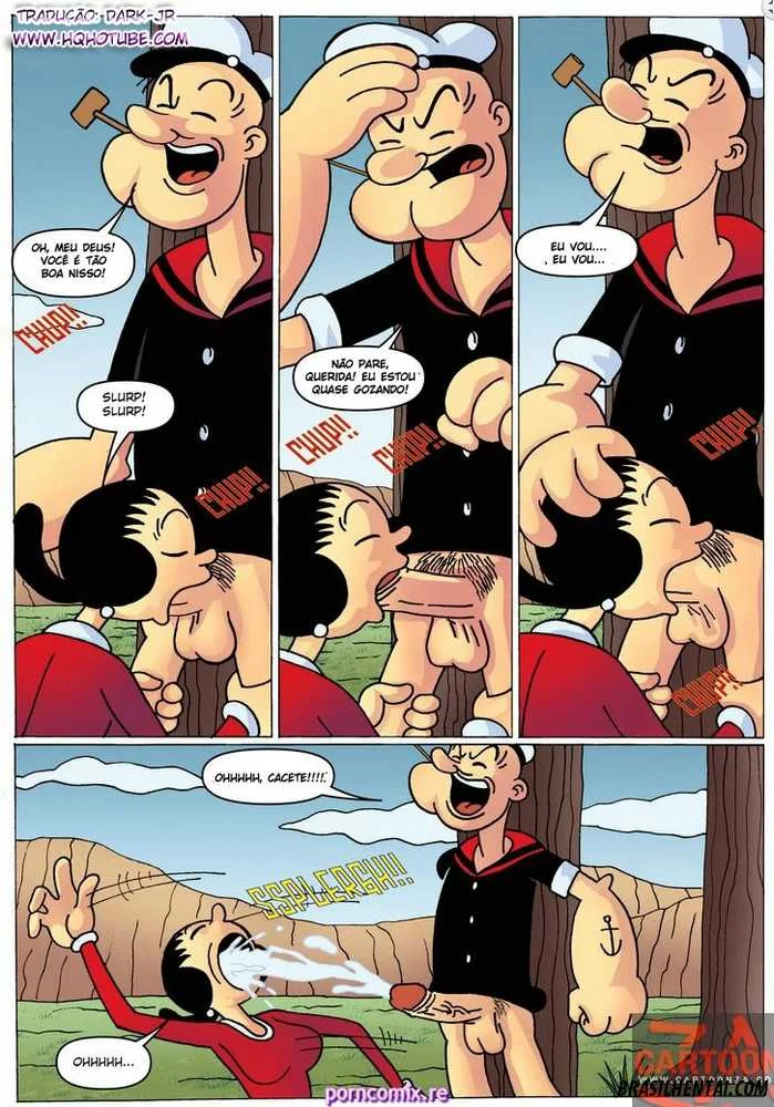 Popeye e Olívia Palito em Cenas Explícitas: Hentai Picante de Quadrinhos
